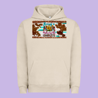 Being A Mom Makes My Life Complete License Plate Urban Hoodie Designed By Artiststas