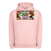 Pigment Salmon being a mom makes my life complete license plate Urban Hoodie - Artiststas