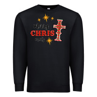 Black merry christmas cross Premium Sweatshirt - RanaPortraitStore