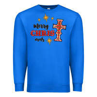 True Royal merry christmas cross Premium Sweatshirt - RanaPortraitStore