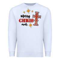 White merry christmas cross Premium Sweatshirt - RanaPortraitStore