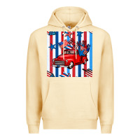 Pina Colada 4th of july seamless pattern truck Premium Hoodie - BundleAndBundleShop