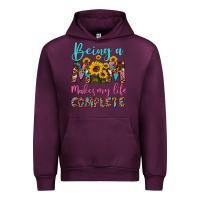 Mauve Wine being a mom makes my life complete Urban Hoodie - Artiststas