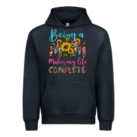 Navy being a mom makes my life complete Urban Hoodie - Artiststas