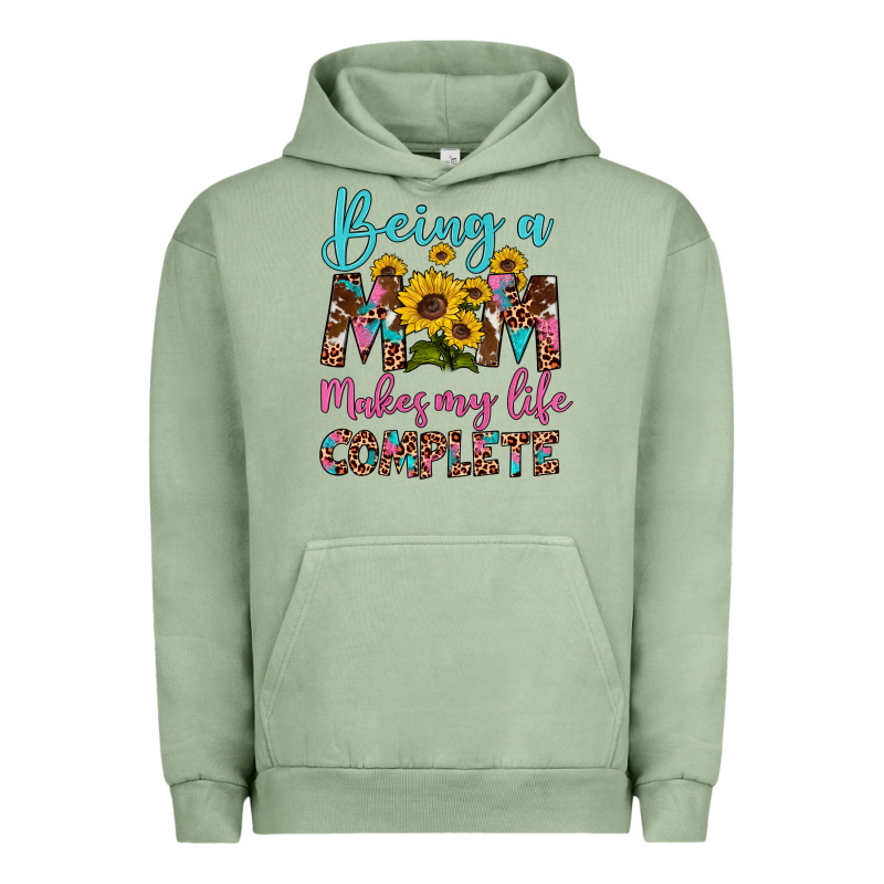 Being A Mom Makes My Life Complete Urban Hoodie by Artiststas | Teevron