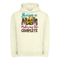 Pigment Pistachio being a mom makes my life complete Urban Hoodie - Artiststas