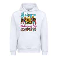 White being a mom makes my life complete Urban Hoodie - Artiststas