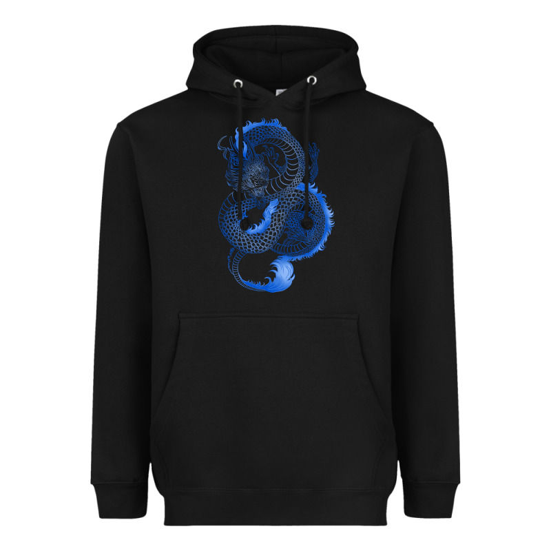 Blue Dragon Heavyweight Hoodie by RanaPortraitStore | Teevron