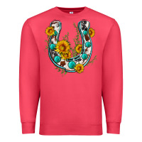 Cardinal cowhide sunflower horseshoe Premium Sweatshirt - Zillion Design Studio