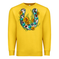 Lemon cowhide sunflower horseshoe Premium Sweatshirt - Zillion Design Studio