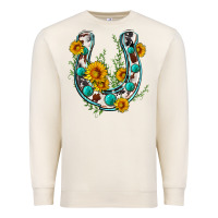 Sandshell cowhide sunflower horseshoe Premium Sweatshirt - Zillion Design Studio