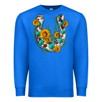 True Royal cowhide sunflower horseshoe Premium Sweatshirt - Zillion Design Studio