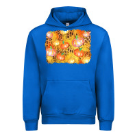 Cobalt fall pumpkin background Urban Hoodie - AdoDesignShop