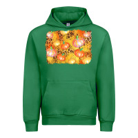 Emerald fall pumpkin background Urban Hoodie - AdoDesignShop