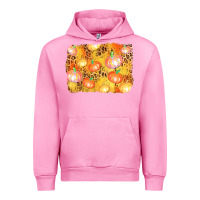 Fuchsia Pink fall pumpkin background Urban Hoodie - AdoDesignShop