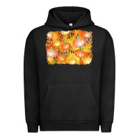 Pigment Black fall pumpkin background Urban Hoodie - AdoDesignShop