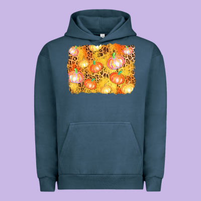 Fall Pumpkin Background Urban Hoodie Designed By Adodesignshop