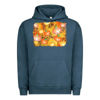 Pigment Midnight Navy fall pumpkin background Urban Hoodie - AdoDesignShop