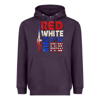 Plum red white and pew pew pew Heavyweight Hoodie - texasbilliewilder