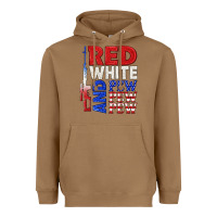 Toasted Coconut red white and pew pew pew Heavyweight Hoodie - texasbilliewilder