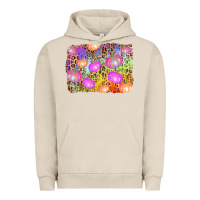 Pigment French Oak colourful pumpkin background Urban Hoodie - AdoDesignShop