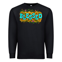 Black western blessed Premium Sweatshirt - Zillion Design Studio