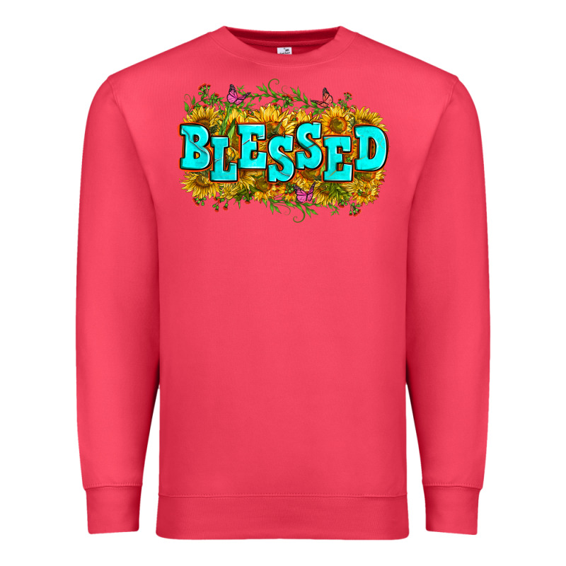 Western Blessed Premium Sweatshirt by Zillion Design Studio | Teevron