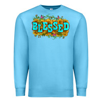 Ocean Blue western blessed Premium Sweatshirt - Zillion Design Studio