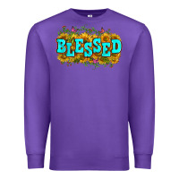 Purple western blessed Premium Sweatshirt - Zillion Design Studio