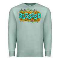 Seafoam western blessed Premium Sweatshirt - Zillion Design Studio