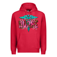 Cardinal floral nurse Premium Hoodie - AdoDesignShop