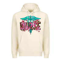 Tofu floral nurse Premium Hoodie - AdoDesignShop