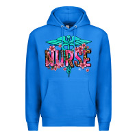True Royal floral nurse Premium Hoodie - AdoDesignShop