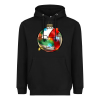 Black christmas  volleyball Heavyweight Hoodie - Zillion Design Studio