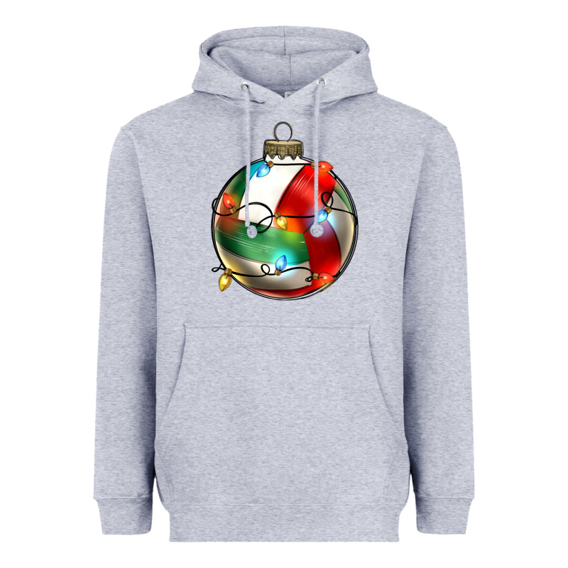 Christmas  Volleyball Heavyweight Hoodie by Zillion Design Studio | Teevron
