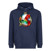 Navy christmas  volleyball Heavyweight Hoodie - Zillion Design Studio