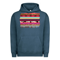 Pigment Midnight Navy aztec western leopard cowhide background Urban Hoodie - AdoDesignShop