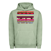 Pigment Oil Green aztec western leopard cowhide background Urban Hoodie - AdoDesignShop
