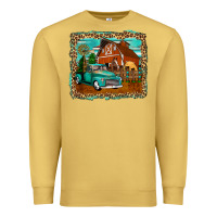 Antique Gold rustic country barn Premium Sweatshirt - Zillion Design Studio