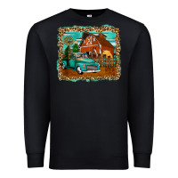 Black rustic country barn Premium Sweatshirt - Zillion Design Studio