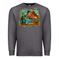 Charcoal Heather rustic country barn Premium Sweatshirt - Zillion Design Studio