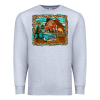 Heather Grey rustic country barn Premium Sweatshirt - Zillion Design Studio