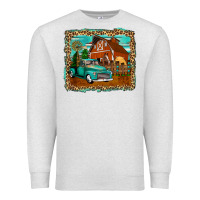 Oatmeal Heather rustic country barn Premium Sweatshirt - Zillion Design Studio