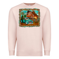 Pale Pink rustic country barn Premium Sweatshirt - Zillion Design Studio