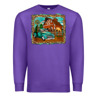 Purple rustic country barn Premium Sweatshirt - Zillion Design Studio