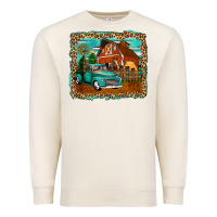 Sandshell rustic country barn Premium Sweatshirt - Zillion Design Studio