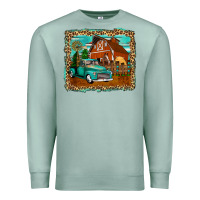 Seafoam rustic country barn Premium Sweatshirt - Zillion Design Studio