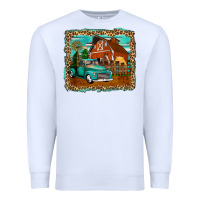 White rustic country barn Premium Sweatshirt - Zillion Design Studio