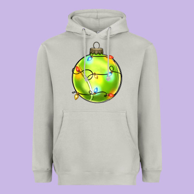 Christmas  Tennis Heavyweight Hoodie Designed By Zillion Design Studio