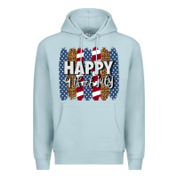Blue Mist happy 4th of july brushstrokes Premium Hoodie - BundleAndBundleShop